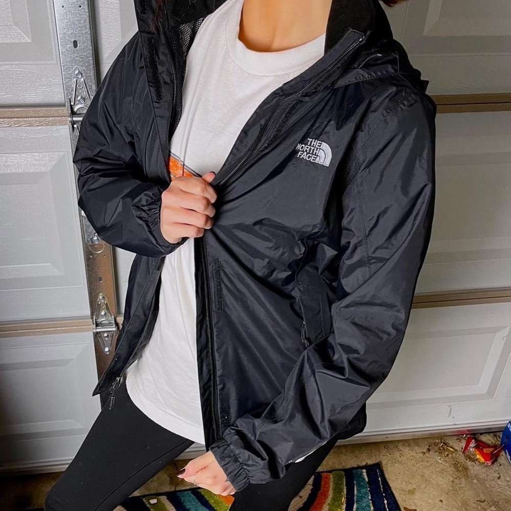 The North Face Black Rain Jacket Water-Resistant